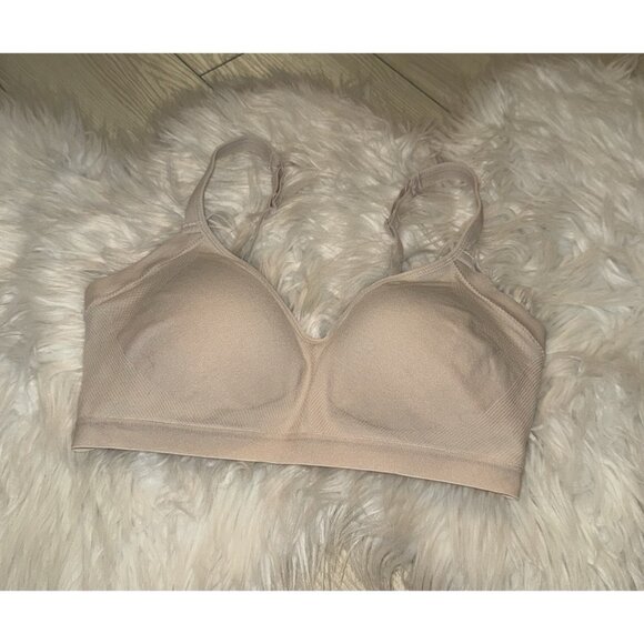 Warners RM3911W Blissful Benefits Underarm Smoothing Bra Womens M Medium Beige - Picture 1 of 6